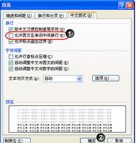 Word英文单词排版断行的技巧