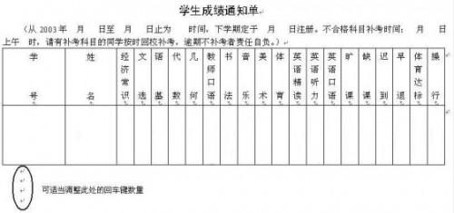 用Word自动生成成绩通知单