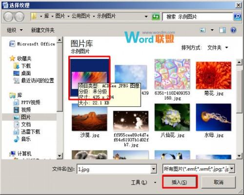 在Word 2007中为艺术字设置纹理填充