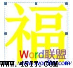 如何利用Word 2007制作倒写的