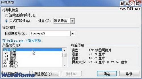 如何在Word2010文档中设置标签选项(图文教程)