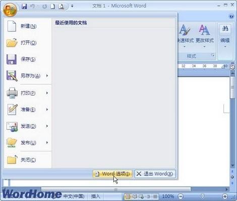 在Word2007中如何使用