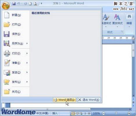 如何在Word2007文档中使用