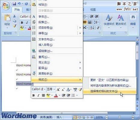 如何在Word2007中使用