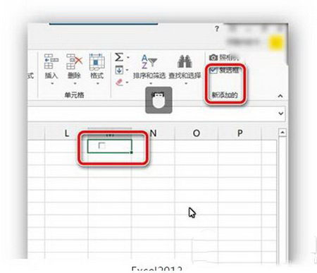 excel2013复选框设置图文教程 excel2013复选框怎么做4