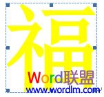 Word2007制作倒写的