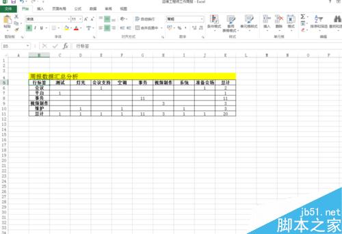 Excel2013如何添加数据透视表