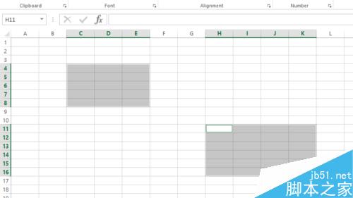 Excel 选区选定及行数列数查看（2013版）