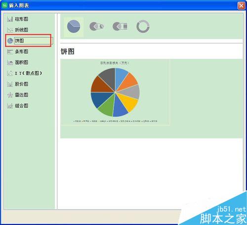 excel操作：如何在WPS表格中生成饼状图