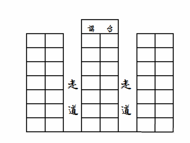 word怎么制作座次表的平面图?