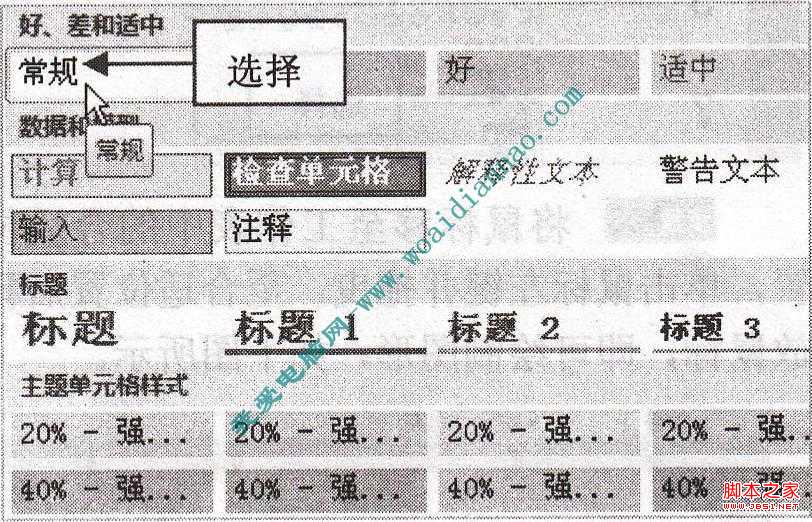 如何删除EXCEL单元格样式