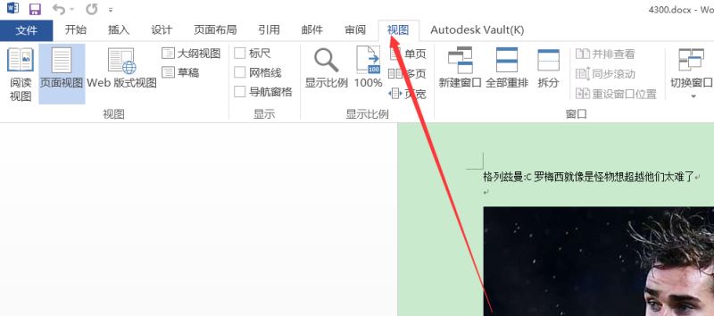 Word2016页面怎么显示比例？word2016显示页面比例两种方法