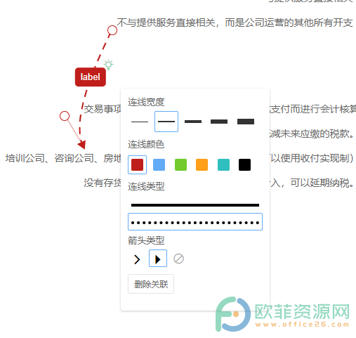 WPS PPT在思维导图中修改关联连线样式的方法