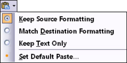 如何在Word 2007中使用粘贴选项和特殊粘贴？